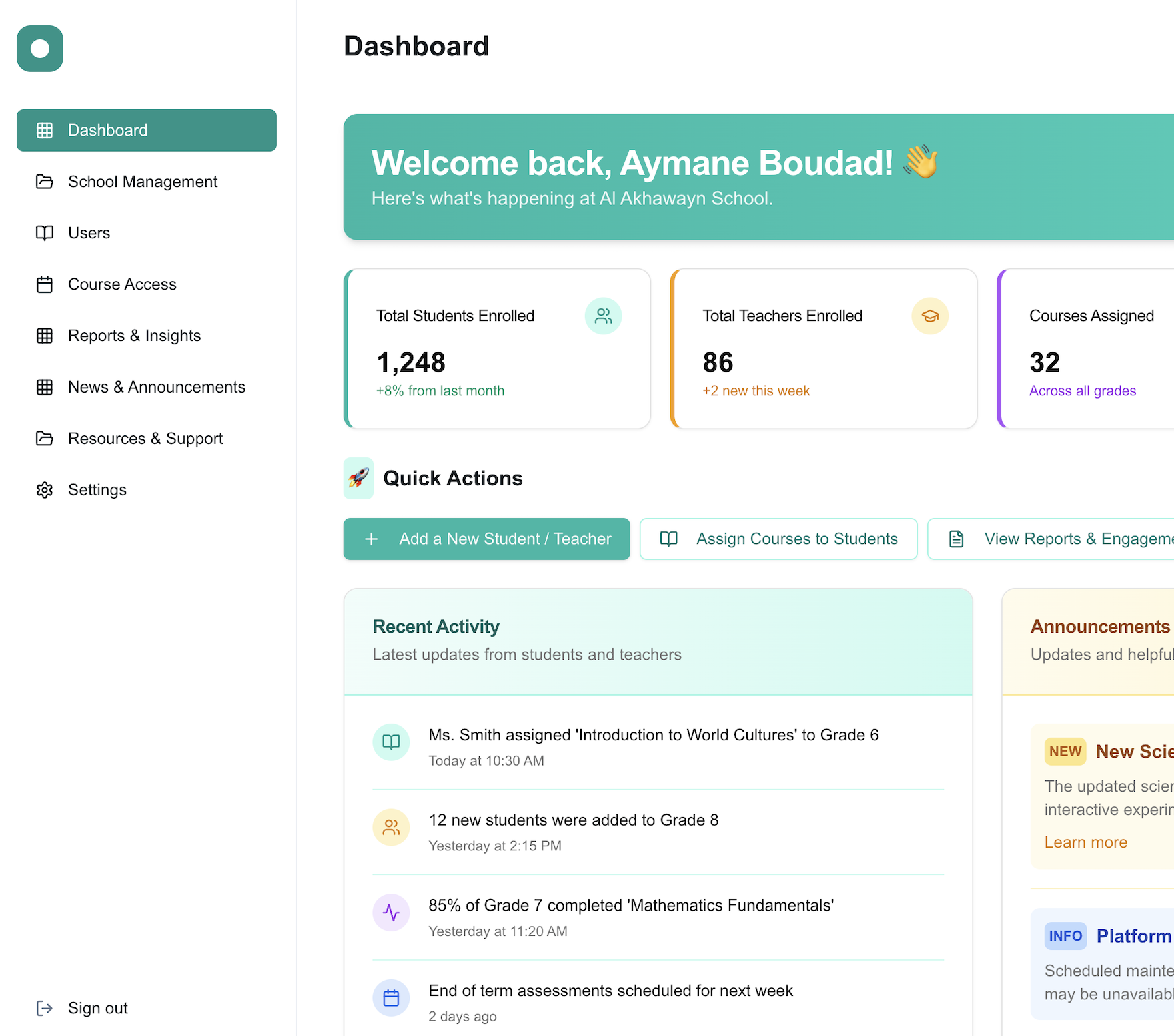 Dashboard Preview